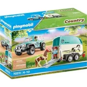 Playmobil 70511 Voiture et Van pour Poney