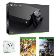 Xbox One X 1 To + 2eme manette + Dragon Ball Fighter Z + Monster Hunter World