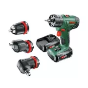 Coffret perceuse visseuse a percussion sans Fil Bosch - AdvancedImpact 18 QuickSnap (Livre avec 2 batteries 18V-1 5Ah 3 mandrins et accessoires) BOSCH 06039A3401