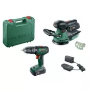 Perceuse a percussion Bosch UniversalImpact 18V & ponceuse Bosch AdvancedOrbit 18V - 2.5Ah 06039D410A