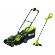 Tondeuse Hybride RYOBI RY18LMH37LT25-250 Lithium+ 36V Fusion ONE+ + Coupe-bordure OLT1825M