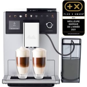 Expresso Broyeur MELITTA F630-201 latte select argent