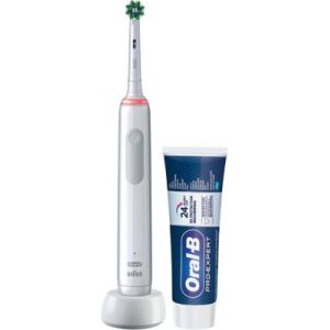Image : Brosse a dents electrique ORAL-B Pro 3800 cross action blanche