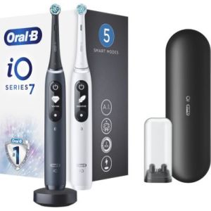 Image : Brosse a dents electrique ORAL-B IO7 serie s duo black white