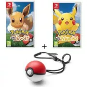 Pack 2 jeux Pokemon Let's Go Switch + Poke Ball Plus NINTENDO