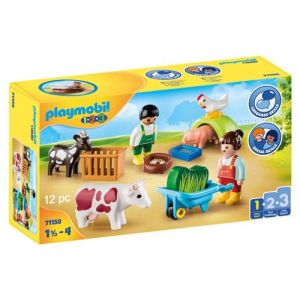 Image : Playmobil 1.2.3 71158 Animaux de la ferme
