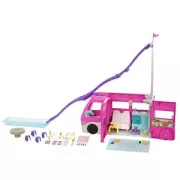 Barbie - Camping-Car Transformable - 7 Zones de Jeu