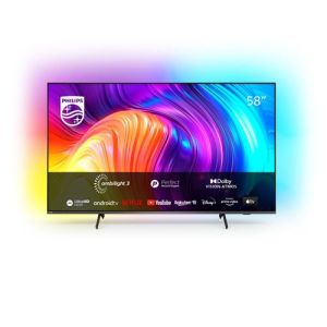 Image : TV LED Philips 58PUS8517 146cm 4K UHD Android TV 2022 Gris Anthracite 58PUS8517/12