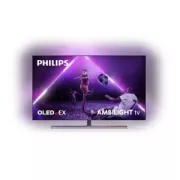 TV OLED Philips 65OLED887 164 cm Ambilight 4K UHD Android TV Metal chrome fonce 2022 65OLED887/12