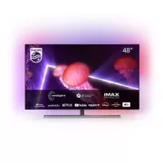 TV OLED Philips 48OLED887 121 cm Ambilight 4K UHD Android TV Metal chrome fonce 2022 48OLED887/12