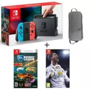 Pack Nintendo Switch Neon + Fifa 18 + Rocket League + Housse