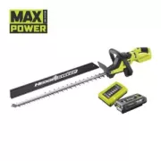 Taille-haie sur batterie brushless RYOBI Max Power RY36HTX65A-120 L.65 cm 1x2Ah