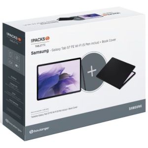 Image : Pack SAMSUNG Galaxy Tab S7FE 64Go + Book Cover