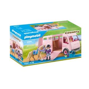 Image : Playmobil Country 71237 Van avec chevaux