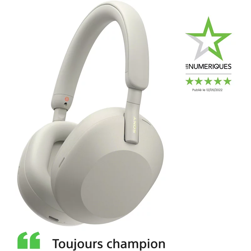 Image : Casque SONY WH-1000XM5 Argent