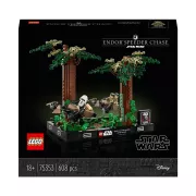 LEGO Star Wars 75353 Diorama de la course-poursuite en speeder sur Endor