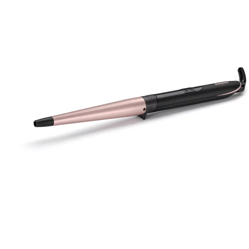 Image : Fer a boucler BABYLISS C454E rose quartz conical wand