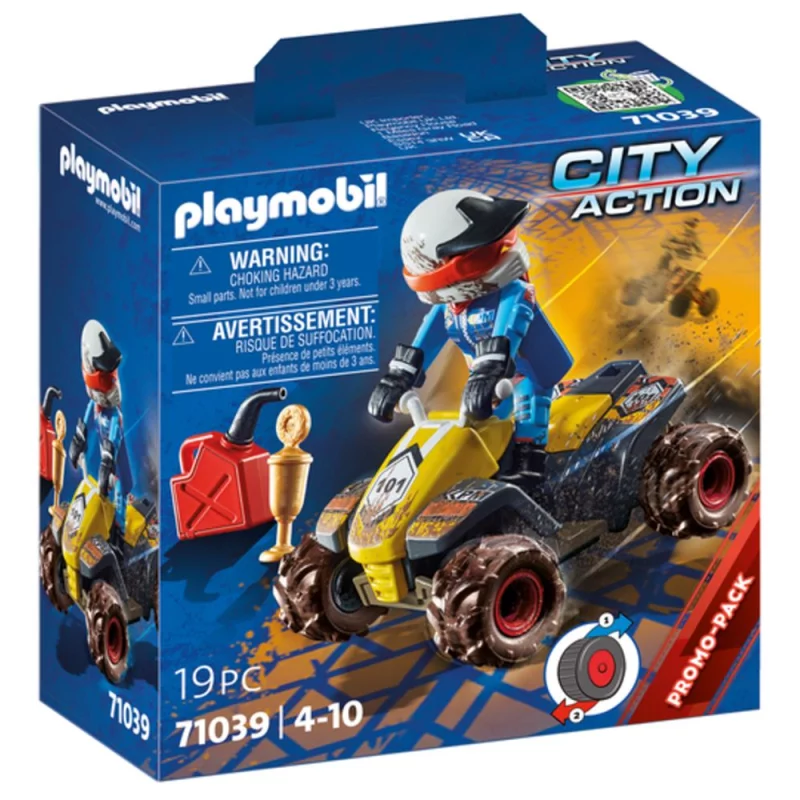 Image : Playmobil City Action 71039 Pilote et quad