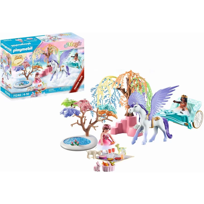 Image : Playmobil Magic 71246 Caleche et cheval aile