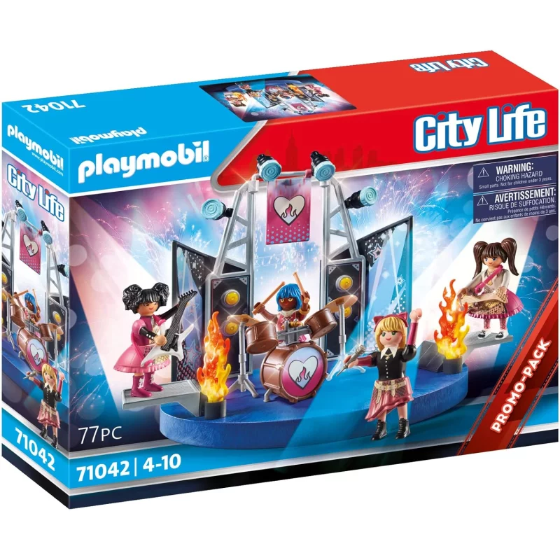 Image : Playmobil City Life 71042 Groupe de rock