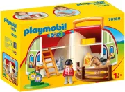 Playmobil 1.2.3 Centre equestre transportable 70180