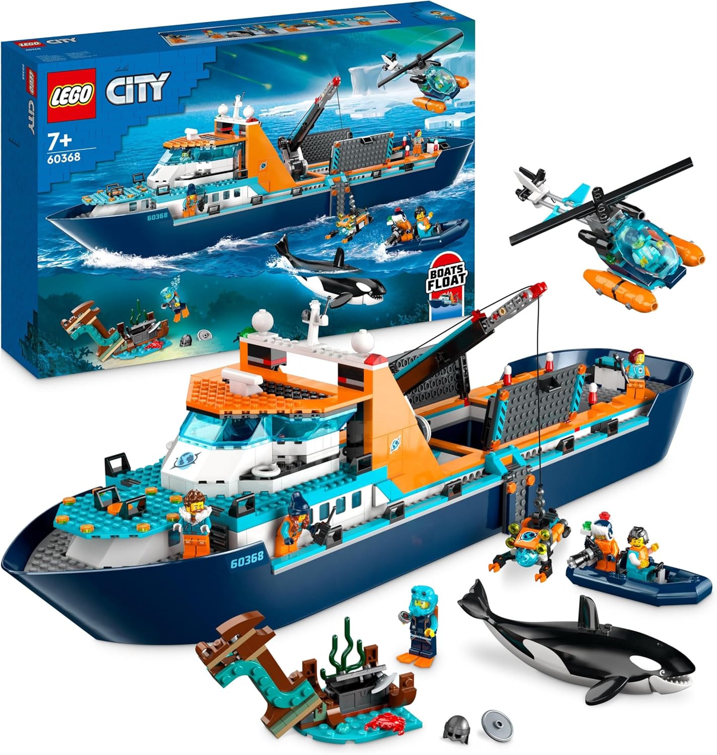 Image : LEGO 60368 City Le Navire d'Exploration Arctique