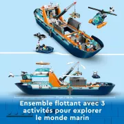 Image : LEGO 60368 City Le Navire d'Exploration Arctique