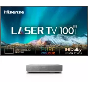 Videoprojecteur home cinema HISENSE 100L5HD Laser TV + ecran