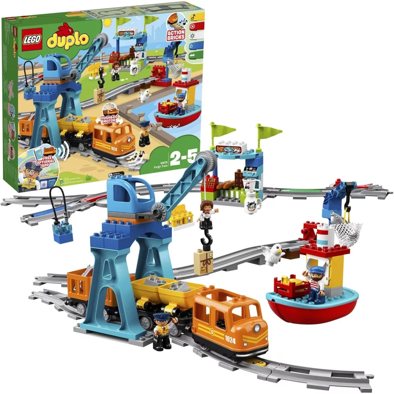 Image : LEGO DUPLO 10875 Le train de marchandises