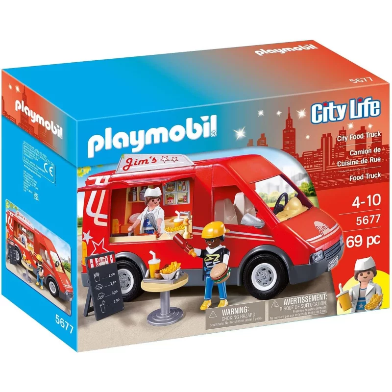 Image : Playmobil 5677 Camion de Cuisine de Rue - City Life