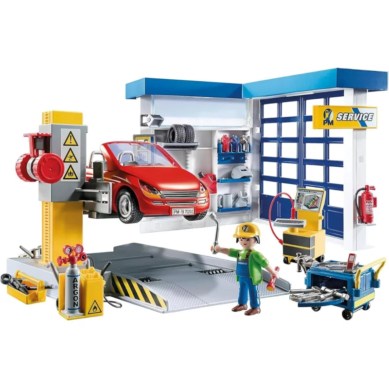 Image : Playmobil 70202 Garage Automobile- - City Life