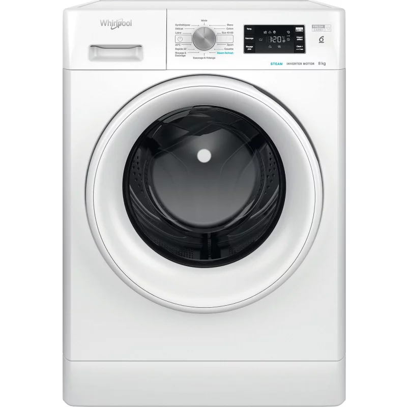 Image : Lave-linge hublot WHIRLPOOL FFBS8469WVFR
