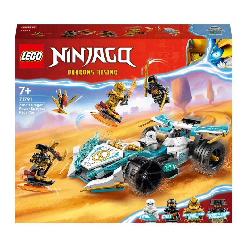 Image : LEGO NINJAGO 71791 La Voiture de Course Spinjitzu : le Pouvoir du Dragon de Zane