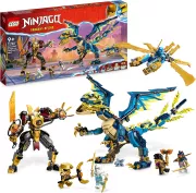 LEGO NINJAGO 71796 Le Dragon elementaire contre le Robot de l’Imperatrice