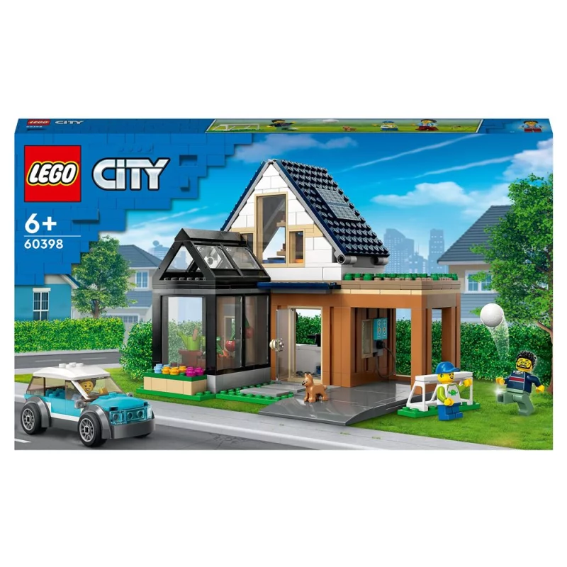 Image : LEGO City 60398 Maison Familiale et Voiture electrique