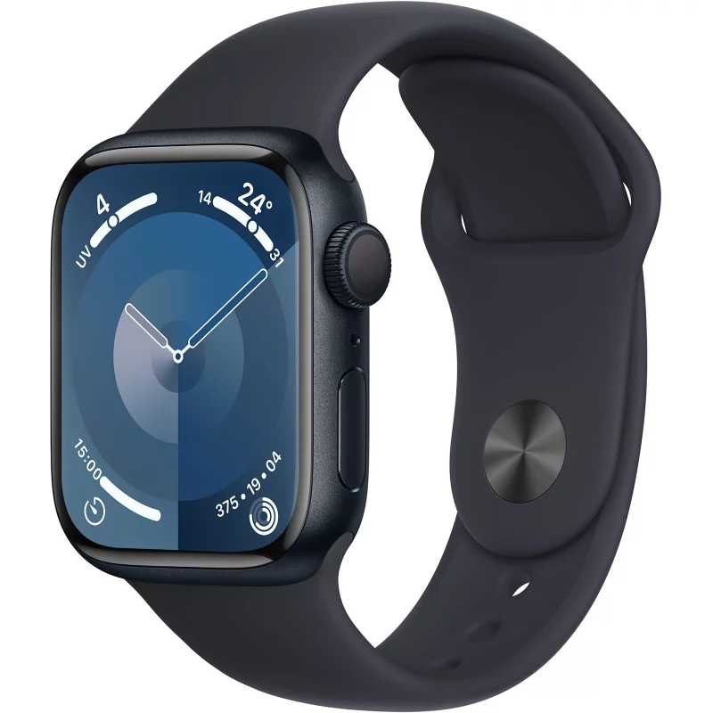 Image : Apple Watch Series 9 GPS 45 mm minuit M/L MR9A3QF/A
