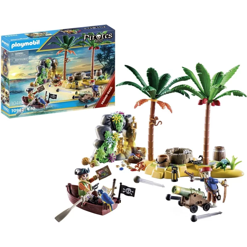 Image : Playmobil Pirates 70962 Ilot des pirates