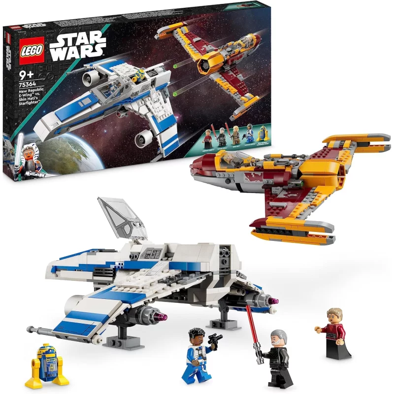 Image : LEGO Star Wars 75364 L’E-wing de la Nouvelle Republique contre le chasseur de Shin Hati
