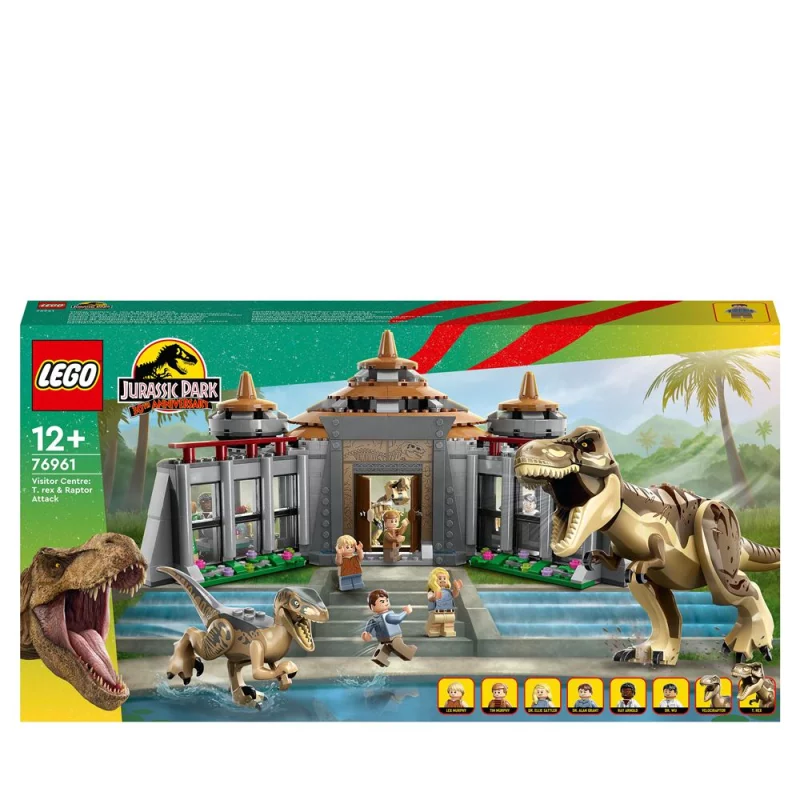 Image : LEGO Jurassic World 76961 Le centre des visiteurs L’attaque du T. rex et du velociraptor