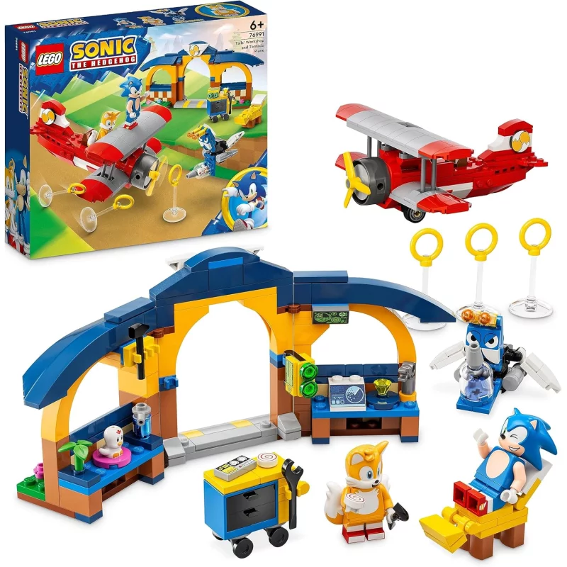 Image : LEGO Sonic 76991 L’avion Tornado et l'atelier de Tails
