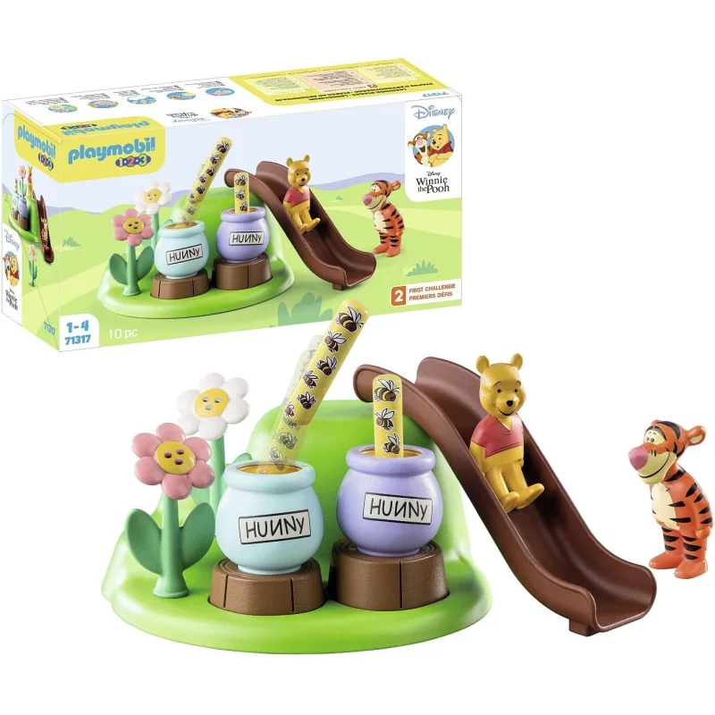Image : Playmobil 1.2.3. 71317 Winnie l'ourson et Tigrou jardin