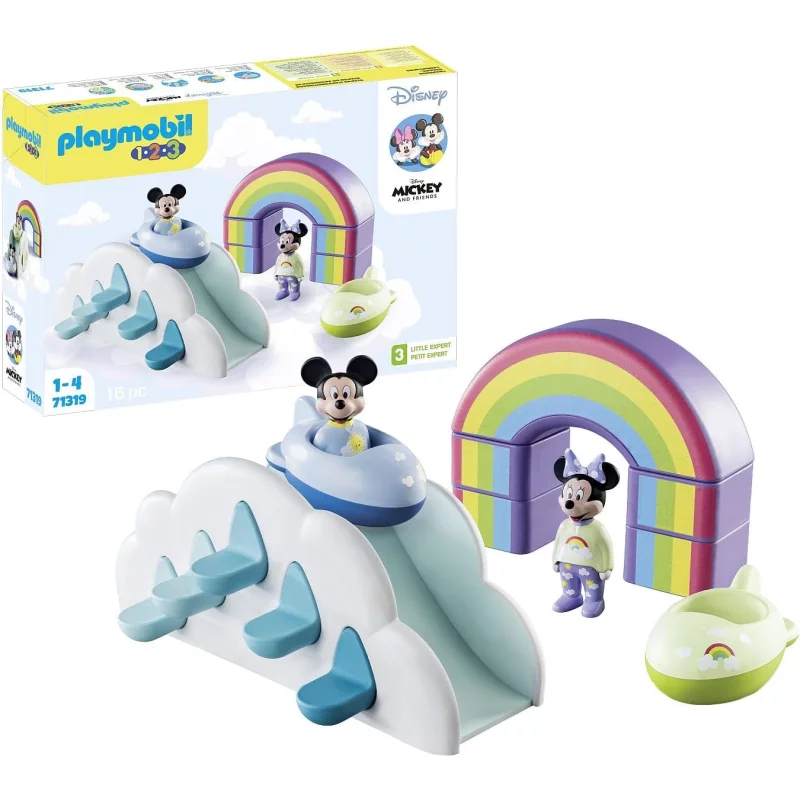 Image : Playmobil 1.2.3. 71319 Maison des nuages de Mickey et Minnie