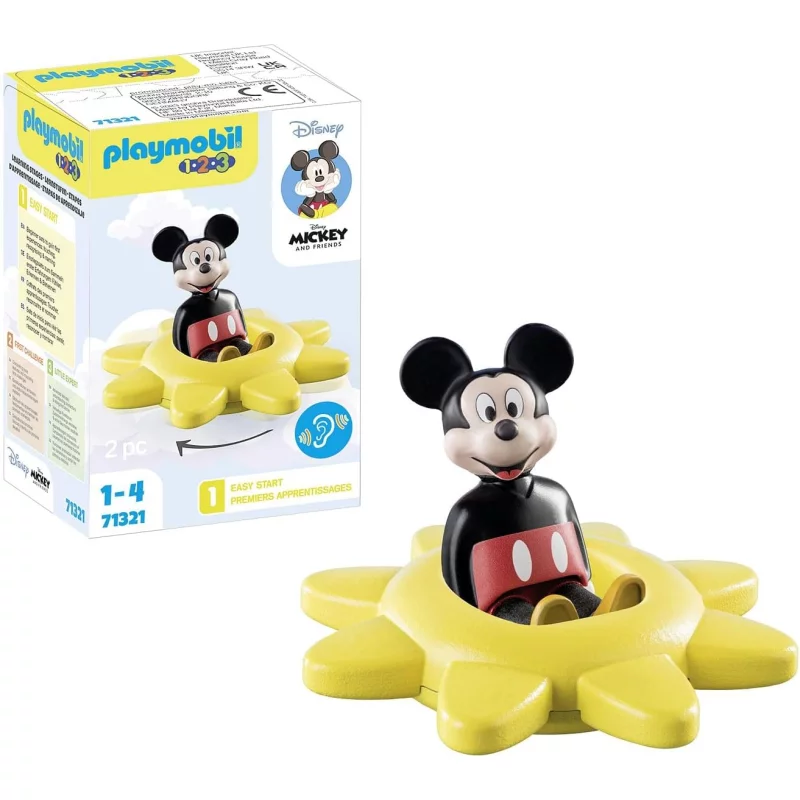 Image : Playmobil 1.2.3 71321 Mickey et Toupie soleil