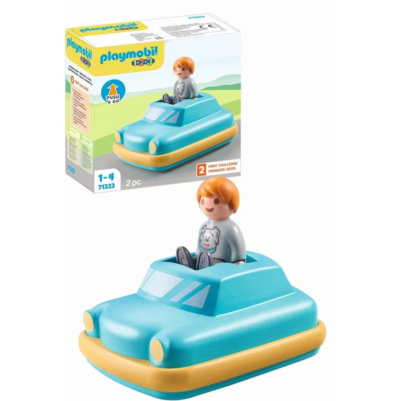Image : Playmobil 1.2.3. 71323 Enfant avec voiture