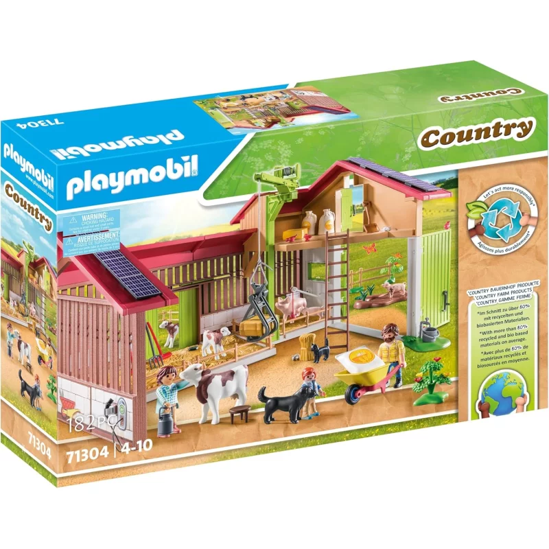 Image : Playmobil Country 71304 Ferme avec panneaux solaires