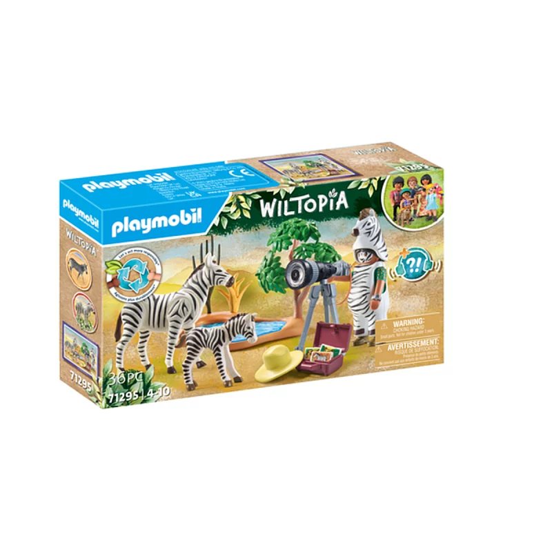 Image : Playmobil Wiltopia 71295 Photographe avec deguisement et zebres