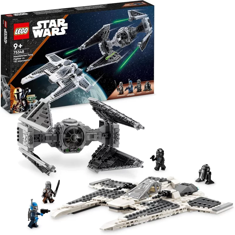 Image : LEGO Star Wars 75348 Le chasseur Fang Mandalorien contre le TIE Interceptor™
