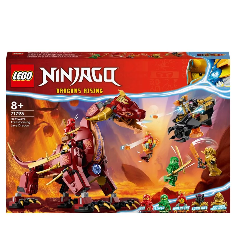 Image : LEGO 71793 Ninjago Le Dragon de Lave Transformable de Heatwave