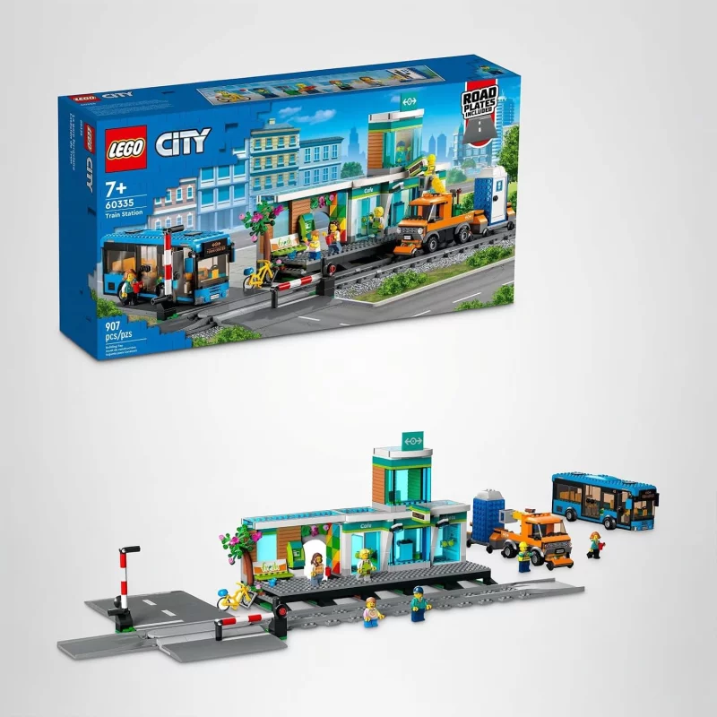 Image : LEGO 60335 City La Gare: Aventure Urbaine avec Bus