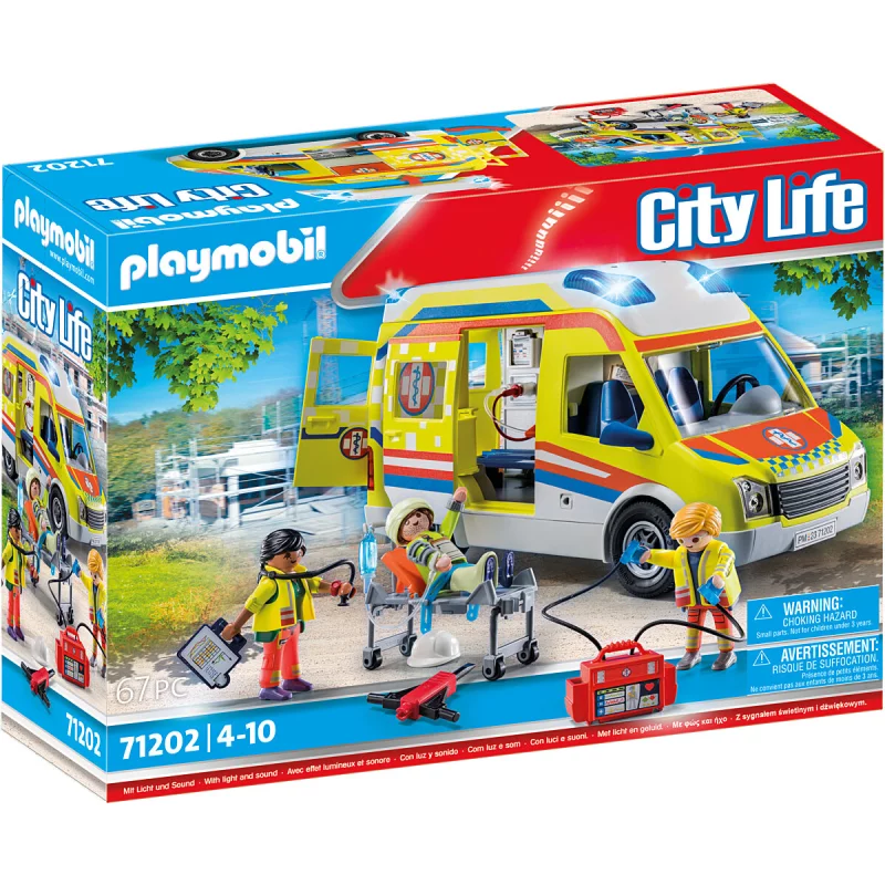 Image : Playmobil 71202 Ambulance avec Effets Lumineux et sonore